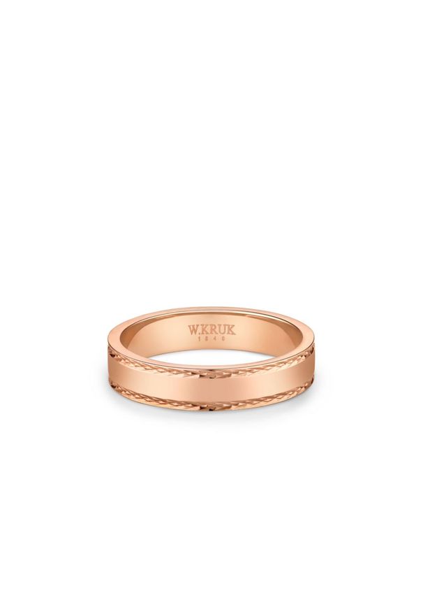 W.KRUK RABAT Obrączka Złota - Grawer GRATIS - złoto 585 - ZSW/O_11R52G. Materiał: złote. Kolor: złoty. Wzór: gładki