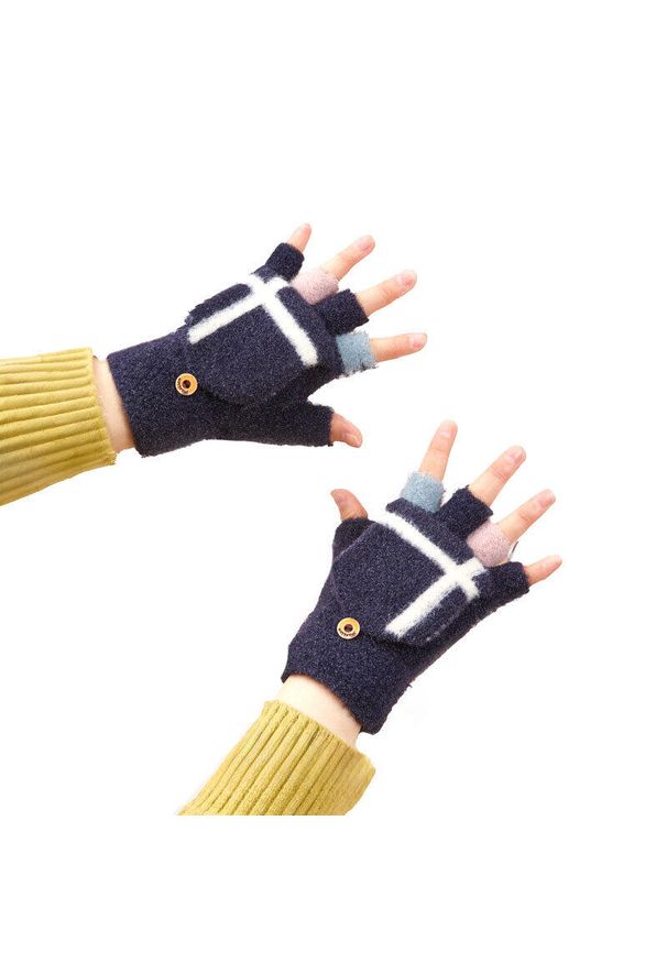 Rękawiczki turystyczne zimowe dla dzieci Hurtel. Kolor: czarny. Sezon: zima