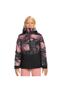 Kurtka narciarska dla dzieci Roxy Silverwinter membraną 10K. Kolor: czarny. Materiał: poliester. Sezon: zima. Sport: narciarstwo #1