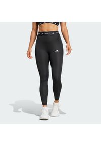 Adidas - Legginsy TECHFIT 7/8. Kolor: czarny. Materiał: materiał. Technologia: Techfit (Adidas). Sport: fitness #1