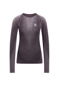 Bluza termoaktywna damska Odlo Performance Warm Blackcomb BL Top Crew Neck LS. Kolor: szary