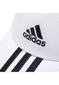 Adidas - adidas Czapka z daszkiem Baseball 3-Stripes Twill Cap FQ5411 Biały. Kolor: biały. Materiał: materiał #3