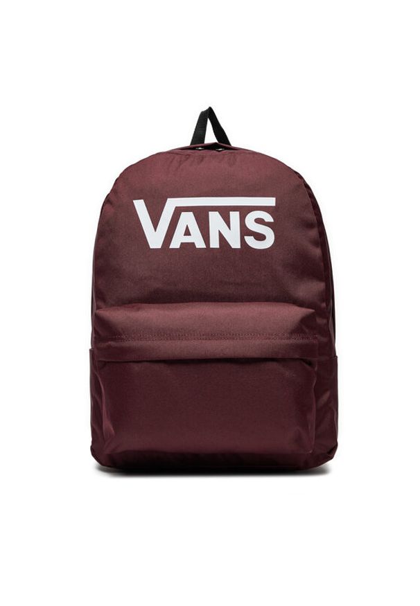 Vans Plecak Old Skool Print Backpack VN000H504QU1 Bordowy. Kolor: czerwony. Materiał: materiał. Wzór: nadruk