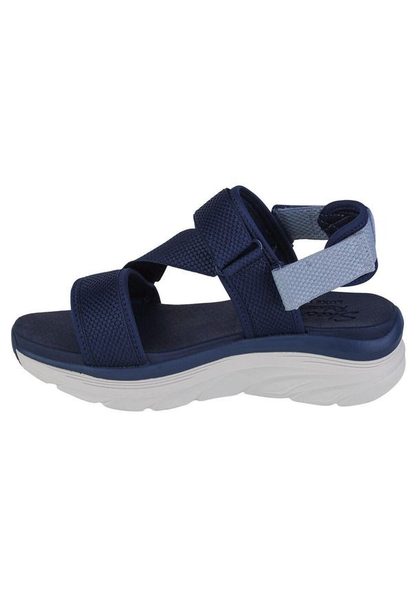skechers - Sandały damskie, Skechers D'Lux Walker Kind Mind. Kolor: niebieski