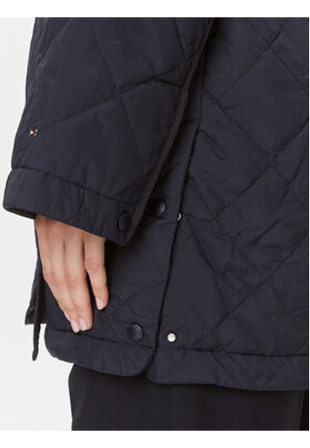 TOMMY HILFIGER - Tommy Hilfiger Kurtka przejściowa WW0WW40469 Granatowy Relaxed Fit. Kolor: niebieski. Materiał: syntetyk