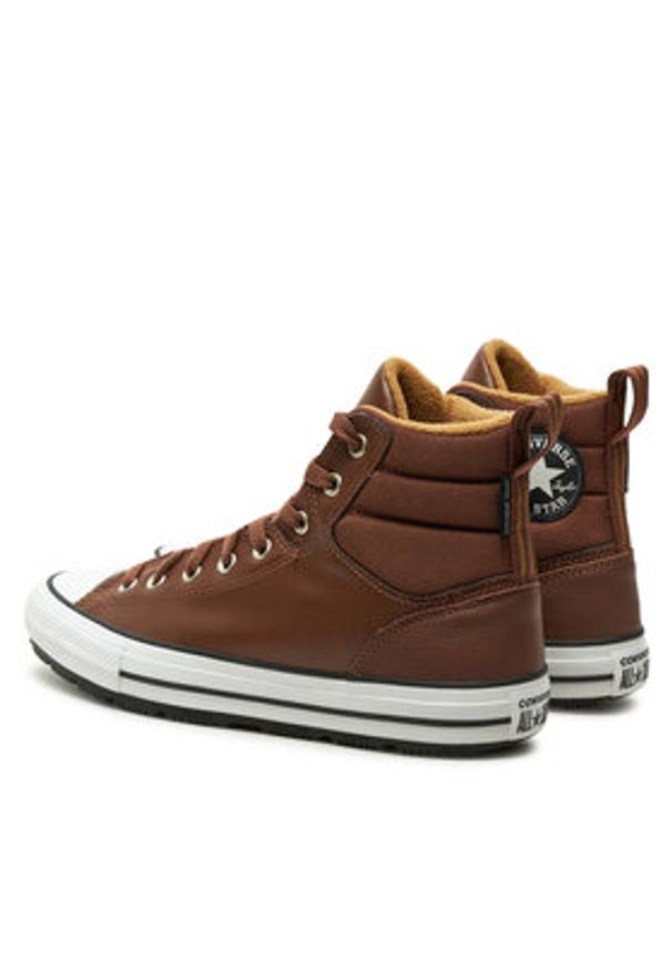 Converse Trampki Chuck Taylor All Star Berkshire Boot Water-Repellent A08562C Brązowy. Kolor: brązowy. Materiał: skóra