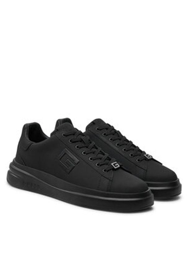 Guess Sneakersy Elba FMPELB FAL12 Czarny. Kolor: czarny. Materiał: syntetyk, materiał