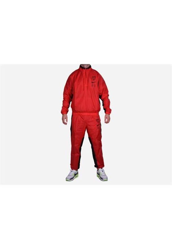 Dres treningowy męski Nike Nba Chicago Bulls Courtside. Kolor: czerwony. Materiał: dresówka. Sport: fitness