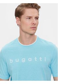 Bugatti T-Shirt 8350 35042 Błękitny Regular Fit. Kolor: niebieski