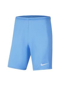 Nike - Męskie Spodenki Dry Park III. Kolor: niebieski. Sport: turystyka piesza