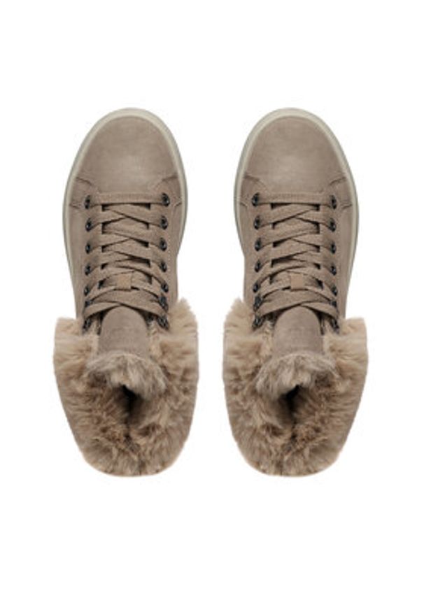 Geox Sneakersy D Spherica Ec4.1 D46TCA 022BH C6029 Beżowy. Kolor: beżowy. Materiał: materiał