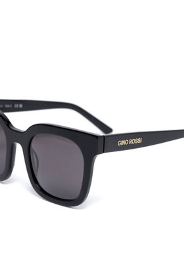 Gino Rossi Okulary przeciwsłoneczne LD81598-1 Czarny. Kolor: czarny