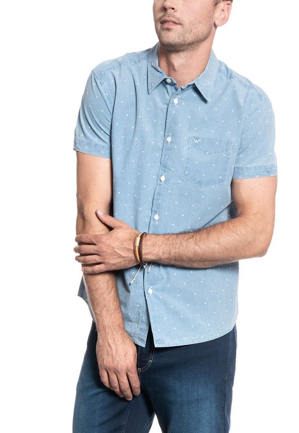 Wrangler - WRANGLER SS 1 PKT SHIRT CERULEAN BLUE W5L56GXVT 112130199