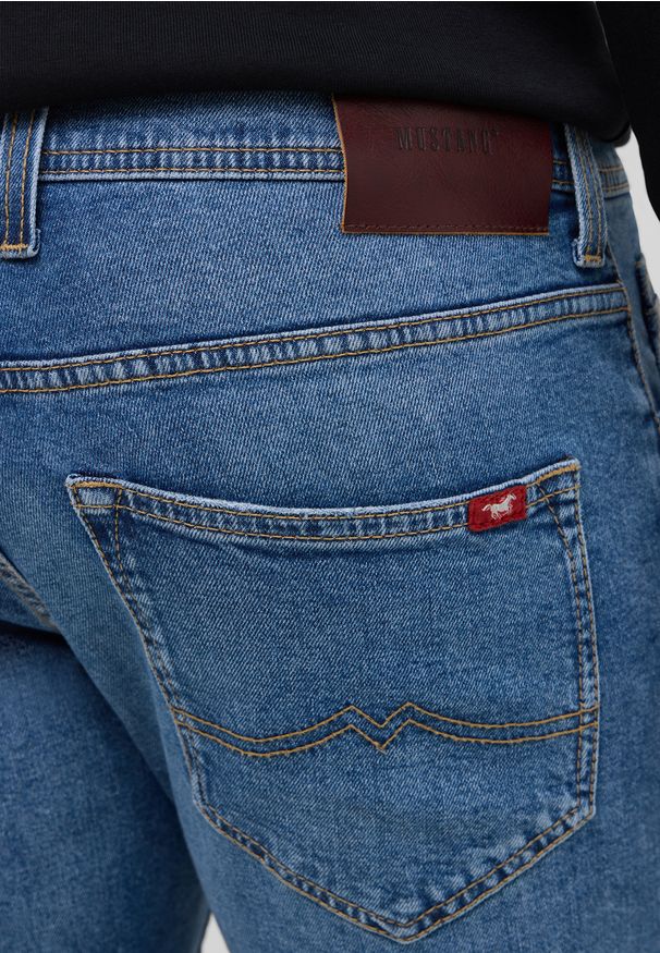 Męskie Spodnie jeansowe Mustang Style Oregon Slim Denim Blue 1016799 5000 402