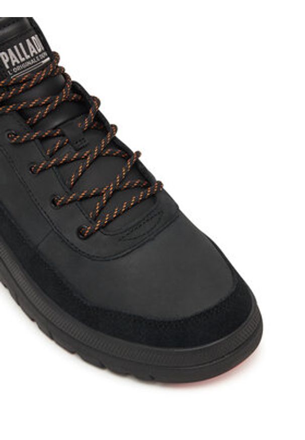 Palladium Sneakersy Pallaflex Cuff M 09509-008-M Czarny. Kolor: czarny. Materiał: skóra, nubuk