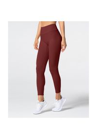 Carpatree - Legginsy z wysokim stanem Spark burgundowe. Stan: podwyższony. Kolor: czerwony, brązowy, wielokolorowy. Sport: fitness