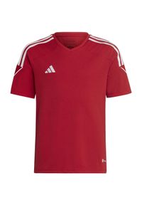 Adidas - Koszulka sportowa dla dzieci adidas Tiro 23 League Jersey. Kolor: czerwony. Materiał: jersey