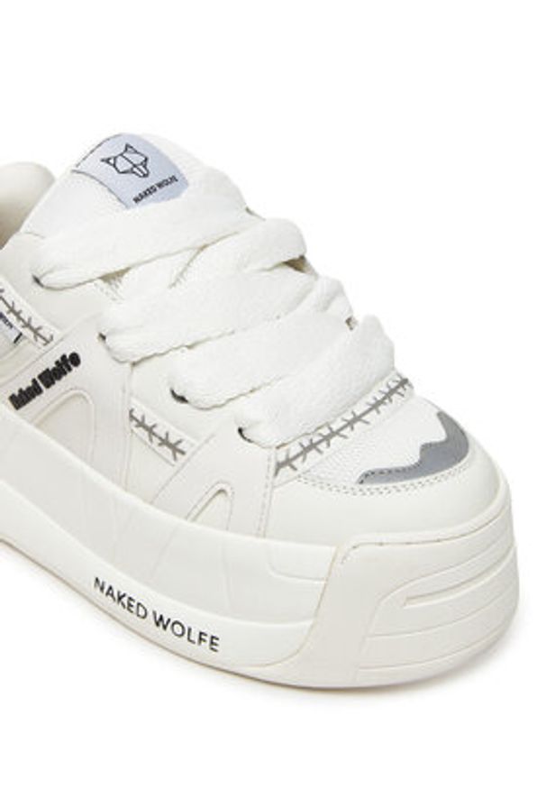 Naked Wolfe Sneakersy SLIDER Biały. Kolor: biały. Materiał: skóra