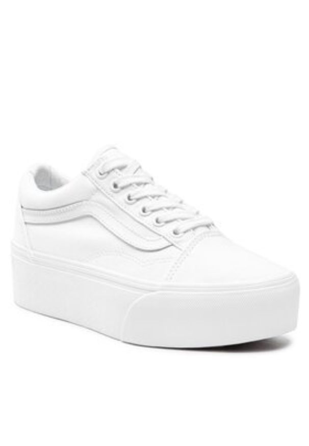 Vans Tenisówki Old Skool Stacked VN0A7Q5MW001 Biały. Kolor: biały. Materiał: materiał