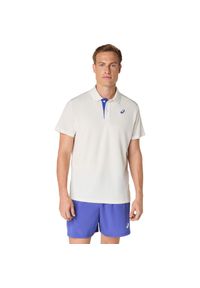 Polo Asics. Typ kołnierza: polo. Kolor: biały. Sport: tenis, fitness #1