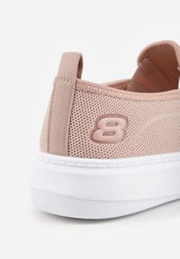 Born2be - Różowe Siateczkowe Tenisówki pod Kostkę na Grubej Podeszwie Phisiane. Okazja: na co dzień, na spacer. Kolor: różowy. Materiał: jeans. Szerokość cholewki: normalna. Styl: sportowy, klasyczny, casual #8