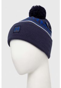 Under Armour czapka kolor granatowy z cienkiej dzianiny. Kolor: niebieski. Materiał: dzianina #2