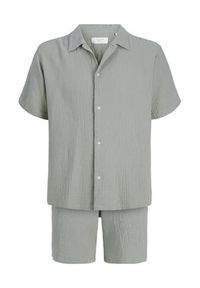 Jack & Jones Komplet koszula i szorty materiałowe Nantucket 12302220 Zielony Relaxed Fit. Kolor: zielony. Materiał: bawełna #6