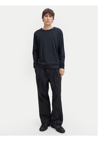 Jack & Jones - Jack&Jones Longsleeve Basic 12279538 Granatowy Regular Fit. Kolor: niebieski. Materiał: bawełna. Długość rękawa: długi rękaw #3