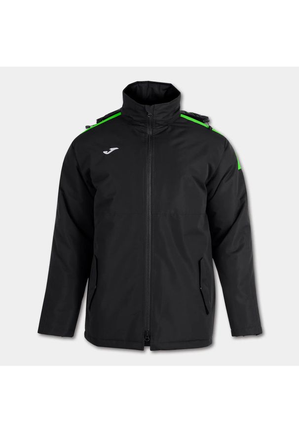 Kurtka sportowa wiatrówka męska Joma Trivor. Kolor: czarny, zielony, wielokolorowy. Styl: sportowy