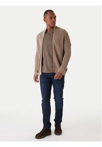 JOOP! Jeans Kardigan Hajoros 30047664 Beżowy Modern Fit. Kolor: beżowy. Materiał: bawełna #4