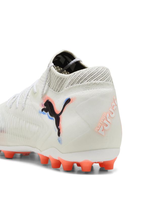 Puma - Buty piłkarskie unisex FUTURE 8 ULTIMATE MG PUMA White Black Glowing Red. Kolor: czerwony, biały, wielokolorowy, czarny. Sport: piłka nożna