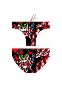 TURBO - Kąpielówki męskie spodenki kąpielowe slipy Turbo Hombre Crazy Joker. Kolor: czerwony #1