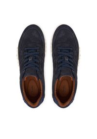 Clarks Sneakersy Radwell Tie 26186565 Granatowy. Kolor: niebieski. Materiał: skóra, zamsz #2