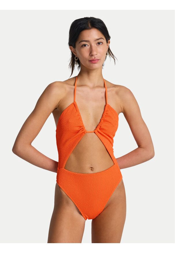 Billabong Strój kąpielowy EBJX100115 Pomarańczowy. Kolor: pomarańczowy. Materiał: syntetyk