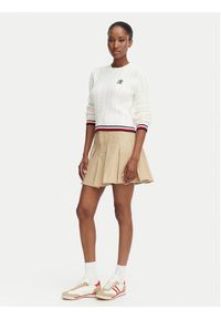 Tommy Jeans Spódnica plisowana DW0DW23149 Beżowy Regular Fit. Kolor: beżowy. Materiał: bawełna #5