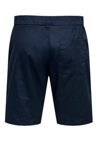 Only & Sons Szorty materiałowe Skal 22034682 Granatowy Slim Fit. Kolor: niebieski. Materiał: syntetyk, bawełna #4