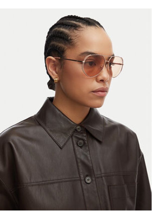Guess Okulary przeciwsłoneczne GU00219 Brązowy. Kolor: brązowy