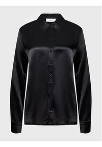 Simple Koszula KOD502-01 Czarny Relaxed Fit. Kolor: czarny. Materiał: wiskoza #7