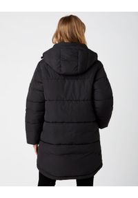 Wrangler - WRANGLER LONG PUFFER DAMSKA KURTKA ZIMOWA BLACK W4S8VJ100. Sezon: zima