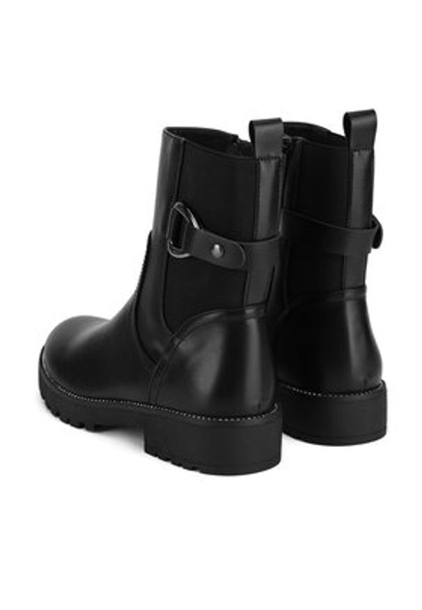 Jenny Fairy Botki WS5615-10 Czarny. Kolor: czarny. Materiał: skóra