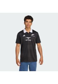 Adidas - Koszulka All Blacks Supporter Polo. Typ kołnierza: polo. Kolor: czarny. Sport: piłka nożna