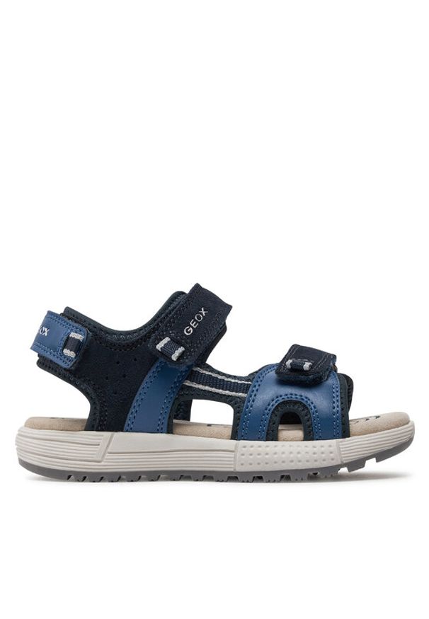 Geox Sandały J Sandal Alben Boy J35AVA 01520 CF44M S Granatowy. Kolor: niebieski