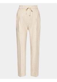 InWear Spodnie materiałowe Kei 30108217 Écru Relaxed Fit. Materiał: syntetyk