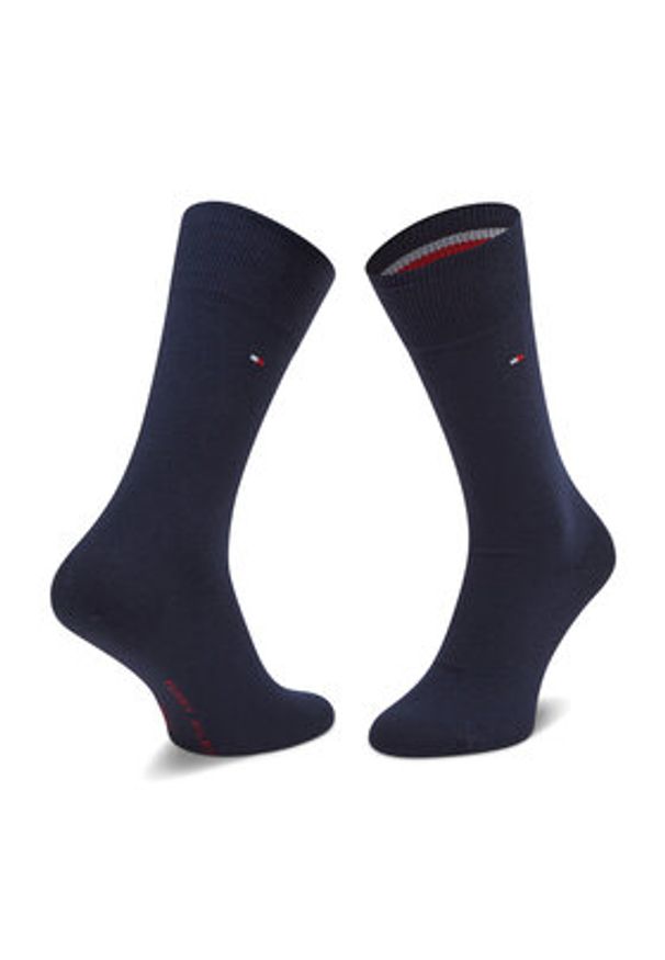 TOMMY HILFIGER - Tommy Hilfiger Skarpety długie 100001496 Granatowy. Kolor: niebieski. Materiał: materiał