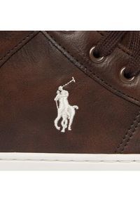 Polo Ralph Lauren Sneakersy RF104242 Brązowy. Kolor: brązowy. Materiał: skóra #3