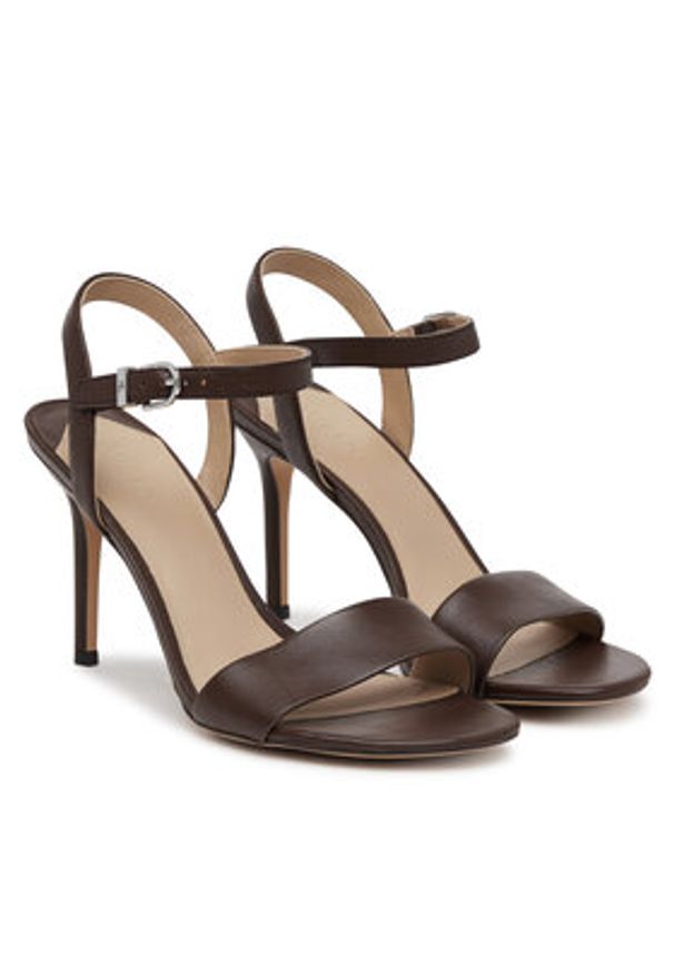 Lauren Ralph Lauren - LAUREN RALPH LAUREN Sandały 802940727011 Brązowy. Kolor: brązowy. Materiał: skóra
