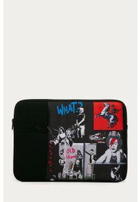 medicine - Medicine - Pokrowiec na laptopa Banksy’s Graffiti. Kolor: czarny. Materiał: poliester, materiał. Wzór: aplikacja #1