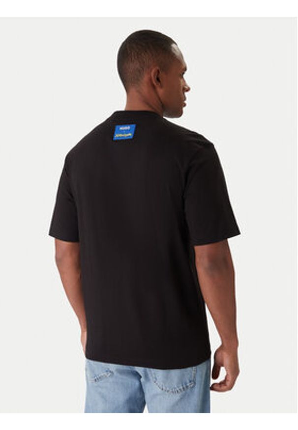 Hugo - HUGO T-Shirt Nuley JJK 50554841 Czarny Relaxed Fit. Kolor: czarny. Materiał: bawełna