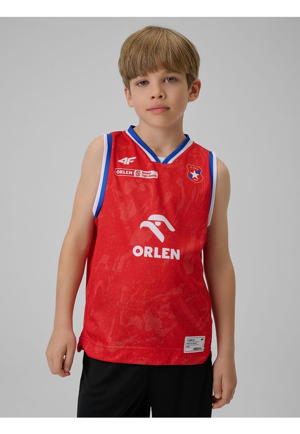 4f - 4F Koszulka meczowa replika wyjazdowa z sezonu 2025/26 dziecięca 4F x Wisła Kraków - czerwona 110/116. Kolor: czerwony. Materiał: materiał. Wzór: nadruk. Sezon: lato. Sport: fitness
