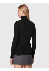 Herskind Golf Bob 4528825 Czarny Slim Fit. Typ kołnierza: golf. Kolor: czarny. Materiał: wełna #2